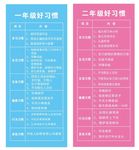 一年级二年级好习惯卡