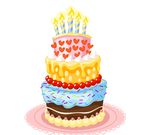 七彩生日蛋糕插图
