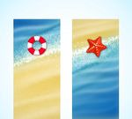 夏日海滩横幅
