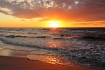 夕阳海景