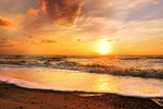 夕阳海景