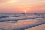夕阳海景
