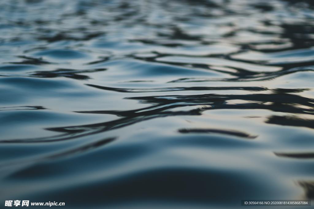 波浪水波波纹湖面海面背景素材