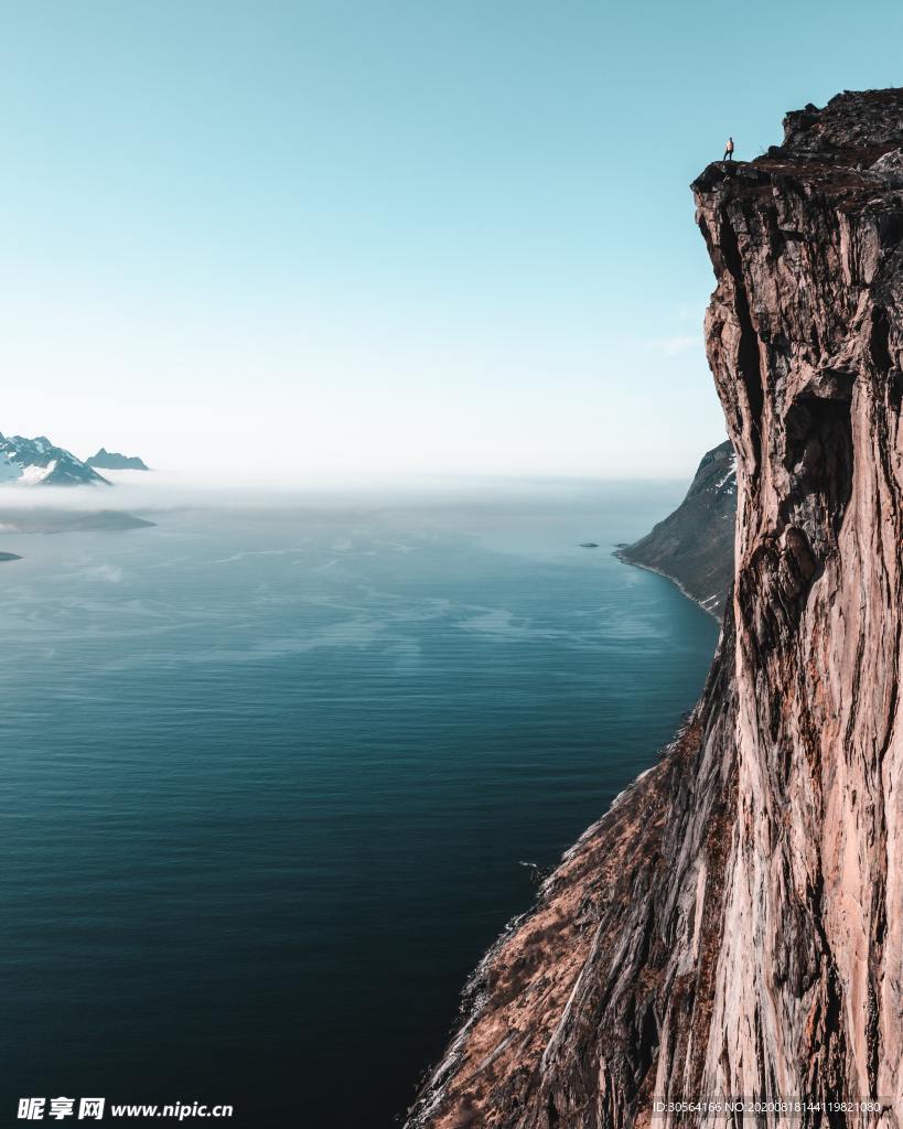 山峰云海云雾自然生态背景素材