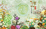 背景墙装饰画