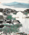 中式山水风景画