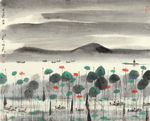 中式山水风景画