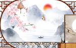 新中式背景墙