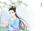 中国风节气手绘美女