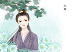 中国风节气手绘美女