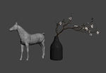 马屁花瓶3d模型