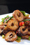 小炒金钱豆腐