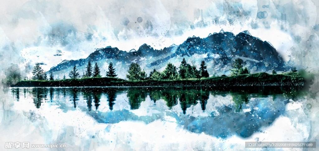 水彩背景