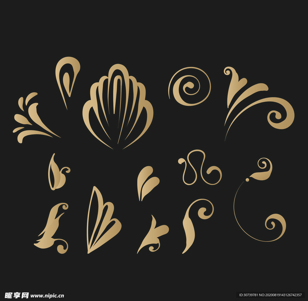 精美矢量花纹