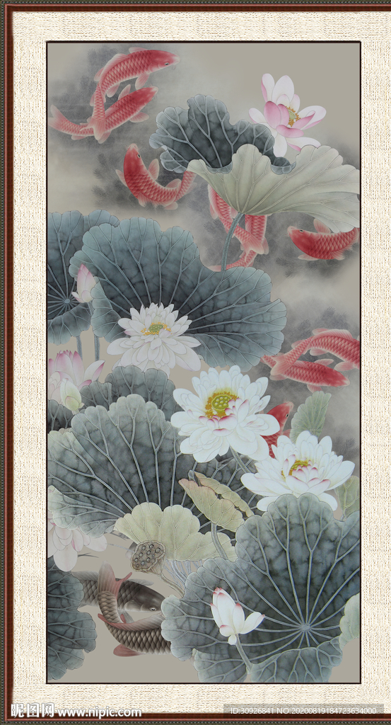 水墨荷花