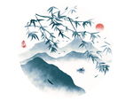 中国风山水背景