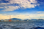 大海 蓝天白云