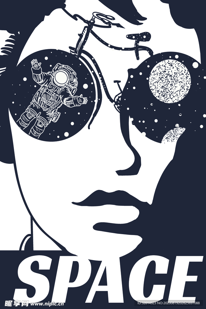 space 插画人物