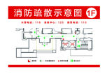 消防疏散示意图