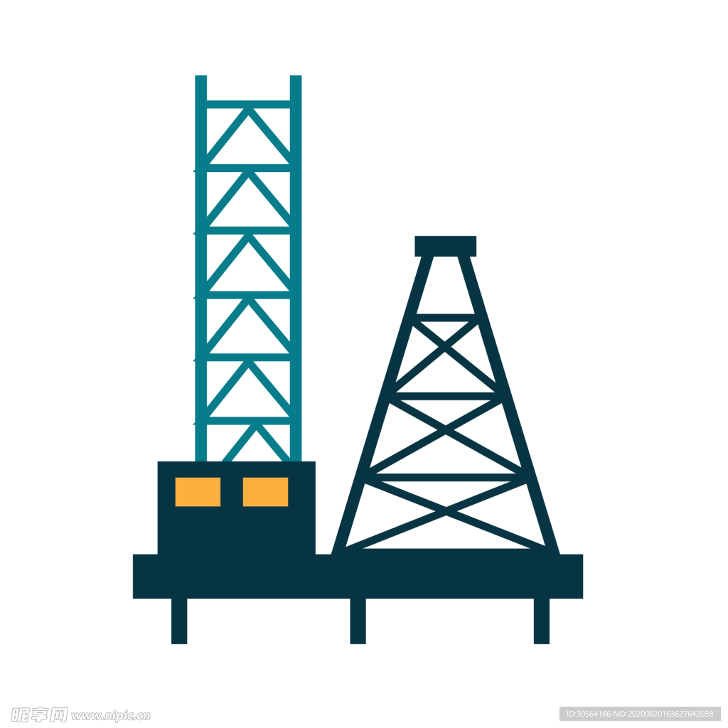 油田标志标识图标背景素材