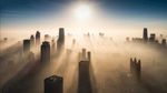 城市 天空 上 大气 云