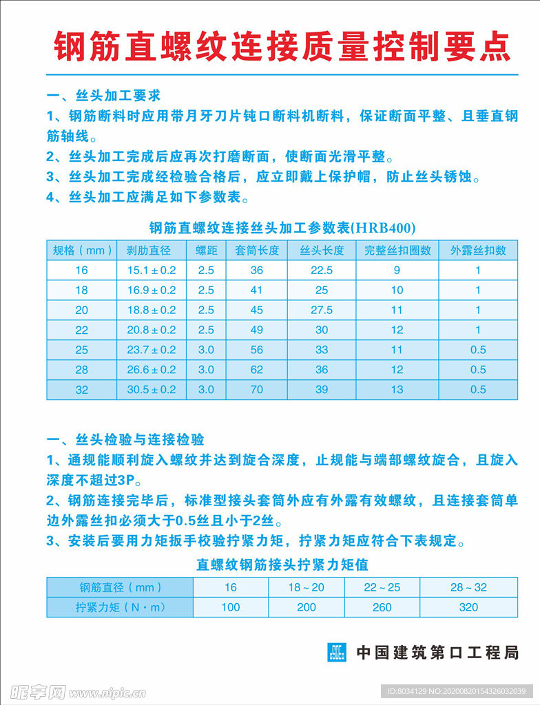 直螺纹钢筋验质量控制要点