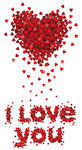 I love you红色爱心