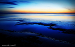 海边夕阳光影