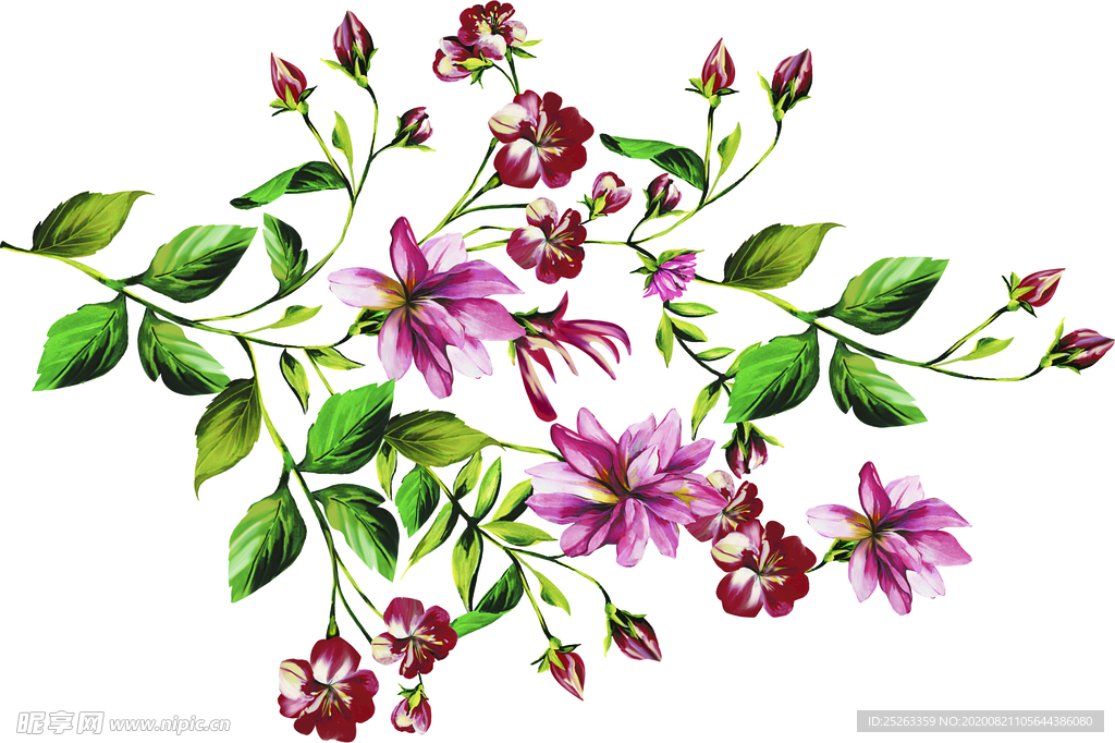 手绘花朵