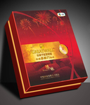 长城陈酿大红方盒效果图