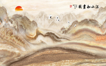 江山如画大理石背景墙