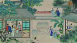 红楼梦场景精美工笔画