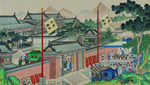 红楼梦场景精美工笔画