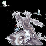 中国风山水水墨画插画背景素材