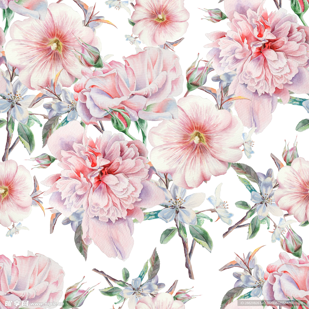 手绘花