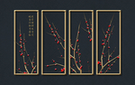 新中式背景墙