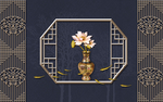新中式背景墙
