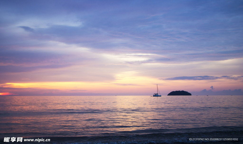大海夕阳