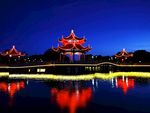 公园夜景图片