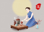 中国风女子