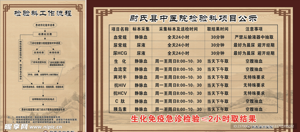 检验科公示
