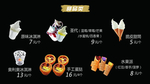 黑色菜单  菜单  甜品