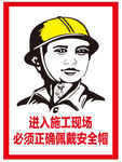 佩带安全帽
