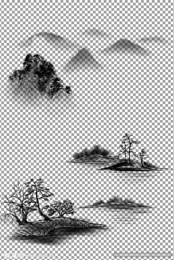 水墨中国风山水