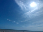下午海边的太阳