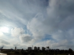 逆光拍摄的天空