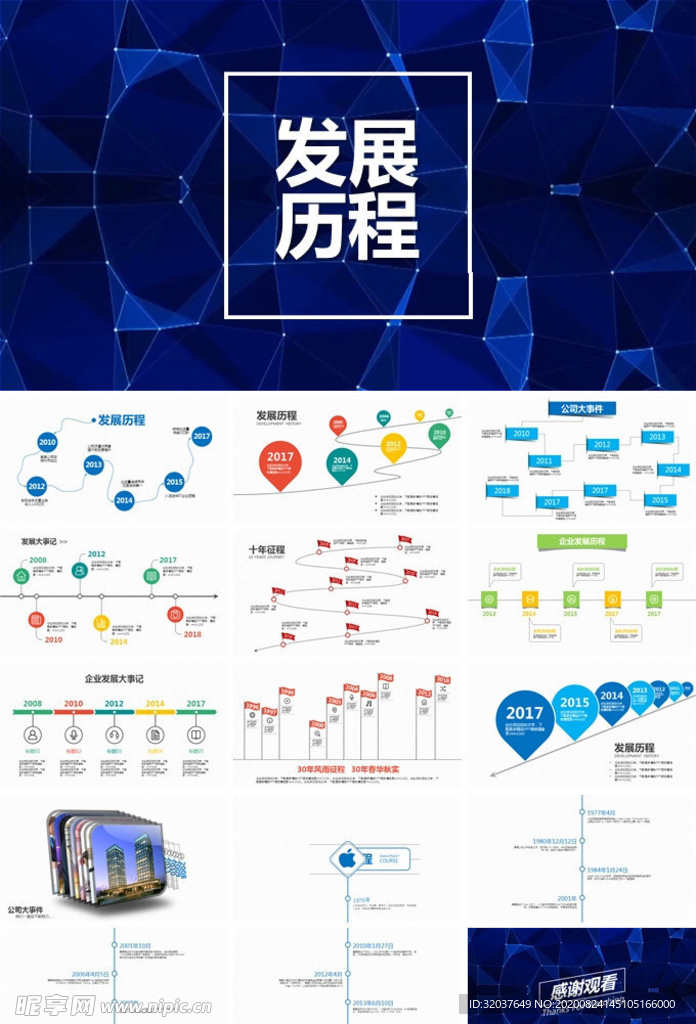 企业发展历程PPT