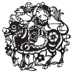 剪纸牛