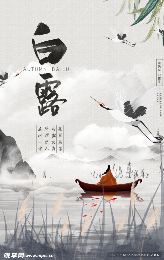 二十四节气  白露 宣传