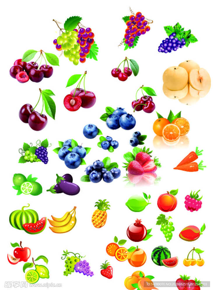 水果集合 各种水果